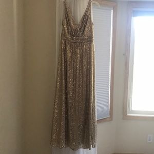 Gold sequence dress